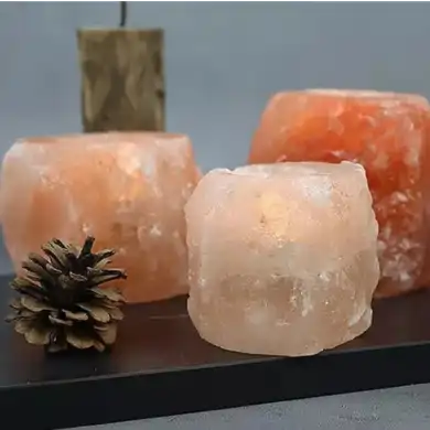 Salt candle holders