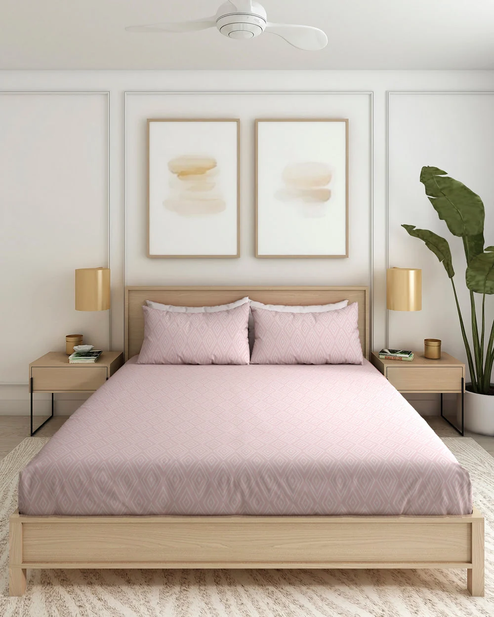 bedsheet pink