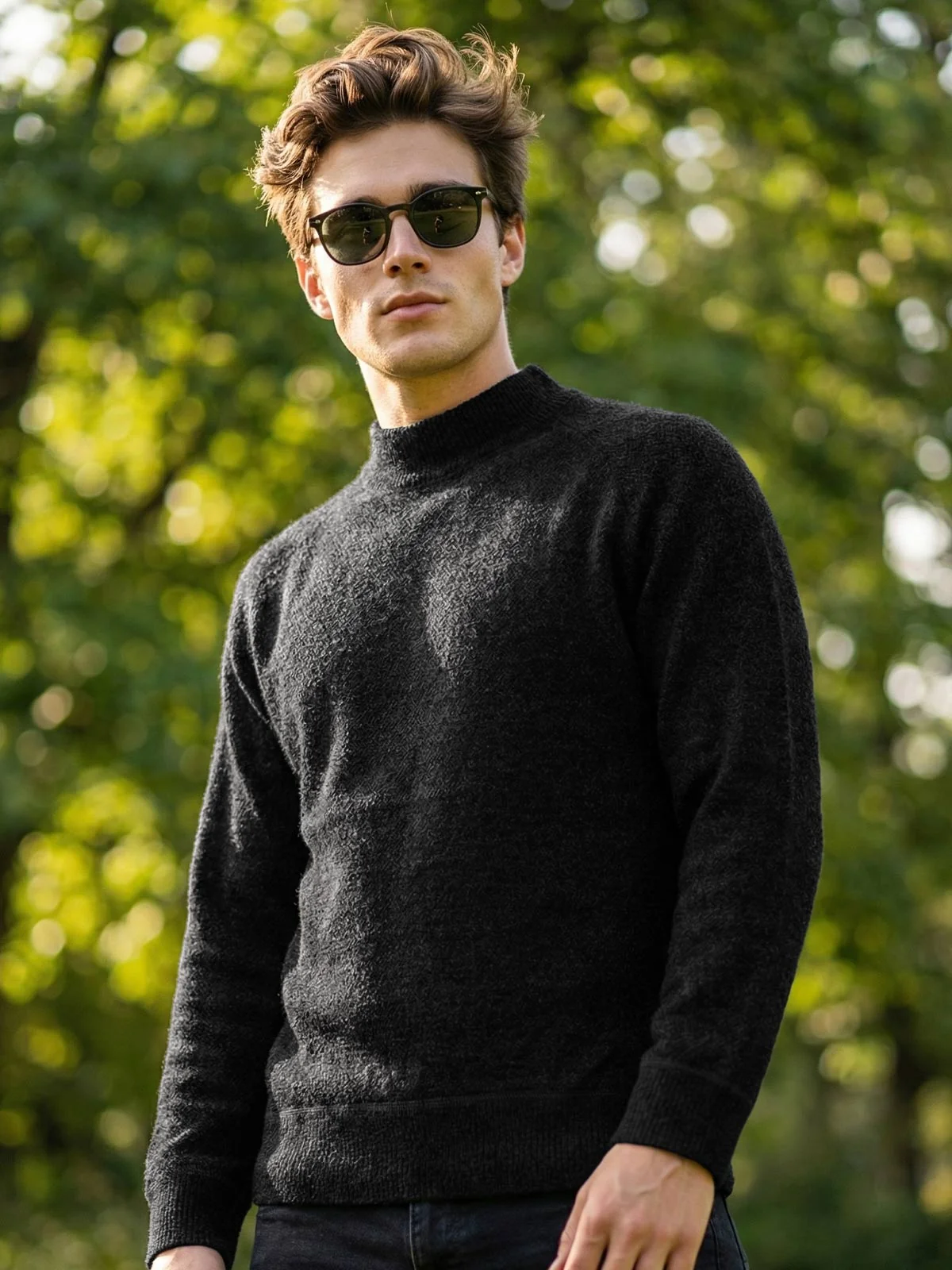 black shirt